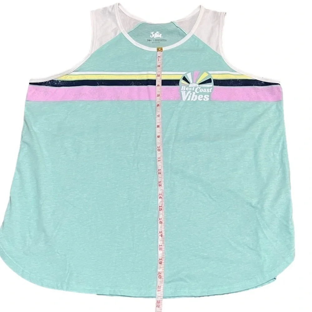 JUSTICE Beach Coast Vibes Tank Top Plus Girl Size 24
